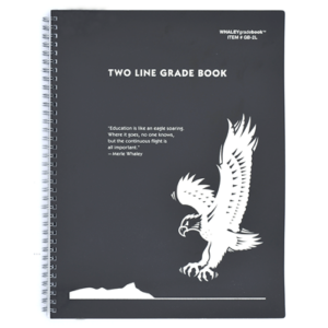 Whaley Gradebook GB-2L (9 x 12 inches) 2-Line Grade And Attendance Record Book, Four Quarters or Six Terms