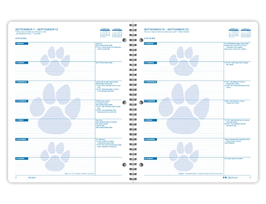 2026-2027 Unison datebook weekly spread