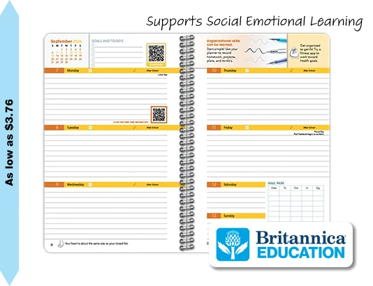 2026-2027 Esteem High Block weekly datebook spread