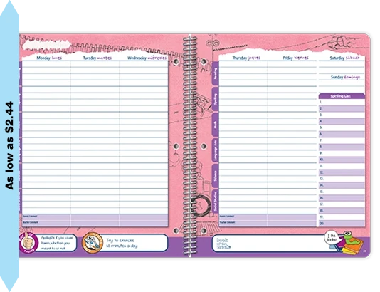 Undated Innovate weekly datebook spread
