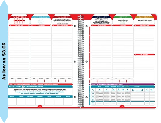 2026-2027 My Healthy Year MSHS weekly datebook spread