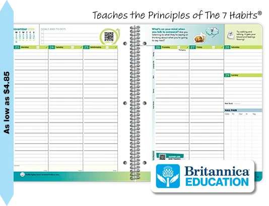 2026-2027 Foundations MSHS Matrix weekly datebook spread