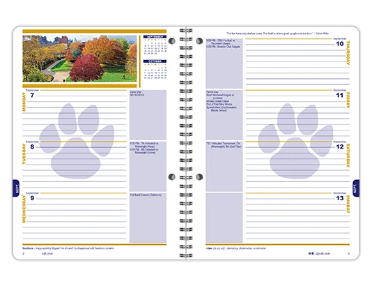 2026-2027 Banner datebook weekly spread