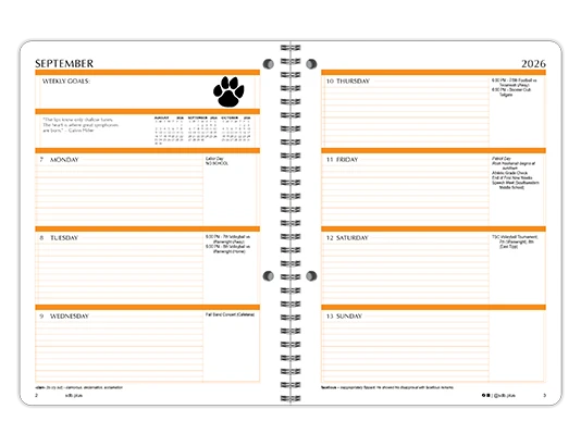 2026-2027 Composite datebook weekly spread
