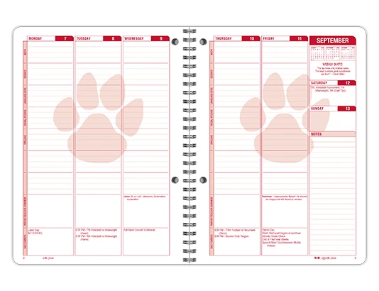 2026-2027 Keystone datebook weekly spread