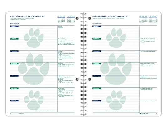 2026-2027 Unison datebook weekly spread