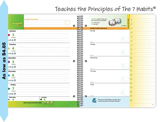 2026-2027 Foundations Primary Block weekly datebook spread
