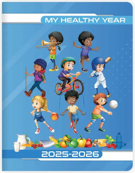 The 25-26 cover of the My Healthy Year Elementary datebook.