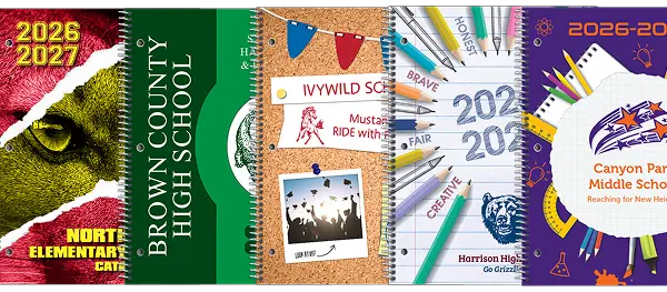 School Datebooks, customized for the school